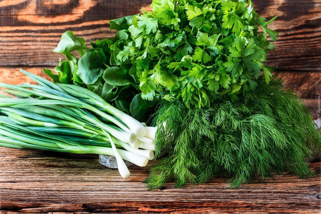 Herbs in a person's diet perfectly improve health and increase potential
