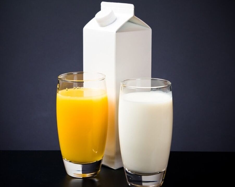 Milk and carrot juice are part of a cocktail that enhances male potency