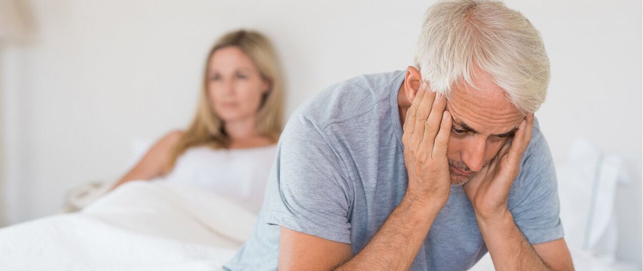 Erectile dysfunction in a person